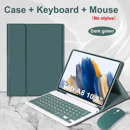 Case for Samsung Galaxy Tab A8 10.5 Inch,Wireless Bluetooth keyboard cover for Tab A8 10.5 Inch,Samsung Smart Stand Cover