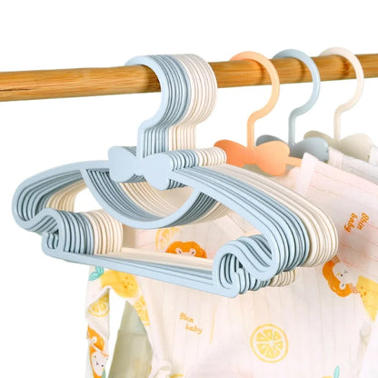 5-50pcs Baby Hangers Plastic Kids Clothes Storage Hanger for Nursery