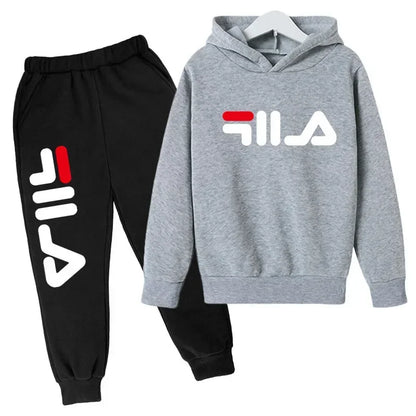Spring Autumn New Fashion Kids Tracksuits 3-12 Years Boys and Girls Casual Sports Hoodie Tops+pants 2pcs Sets Children Clothes