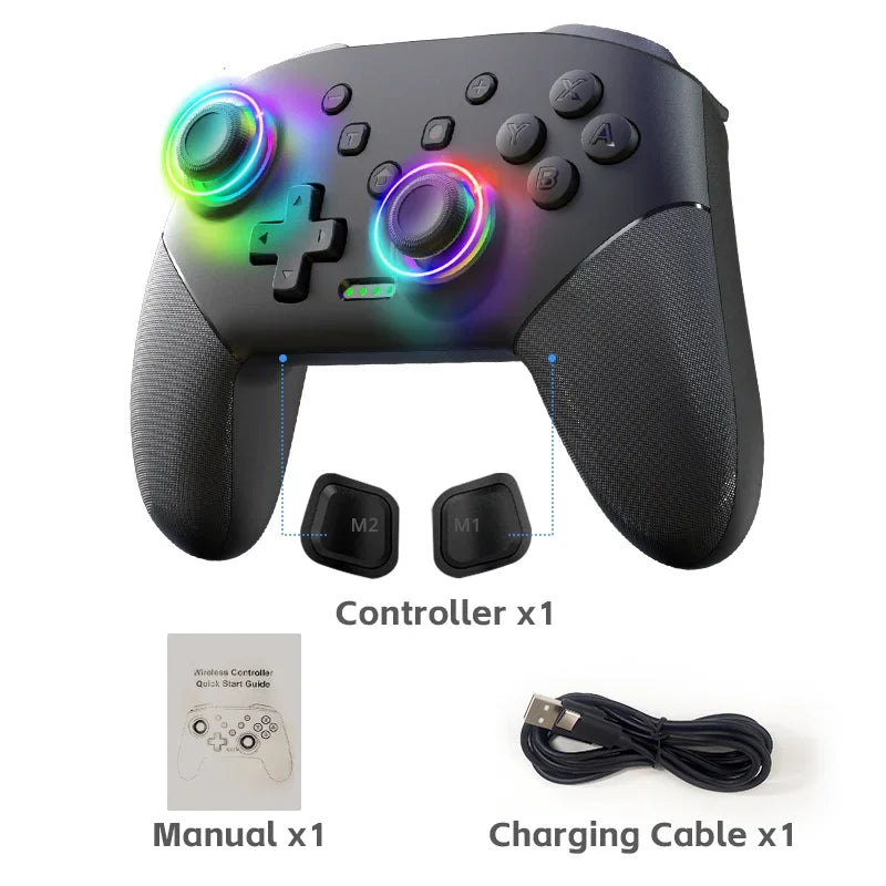 DATA FROG Wireless Game Controller For Switch / Lite / OLED Model PC Gaming Joystick Dual Vibration Turbo