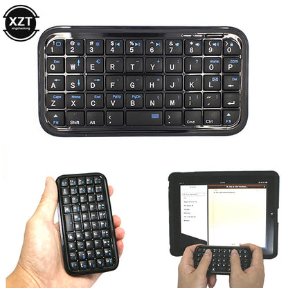 Mini Bluetooth 3.0 Keyboard Rechargeable Slim Travel Size Wireless Keypad Small Portable 49 Keys Keyboard for Tablets Smartphone