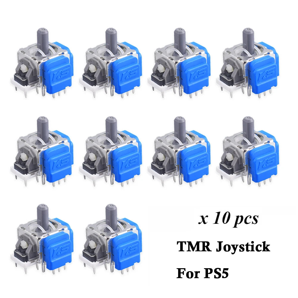 10Pcs Tmr Electromagnetic Joystick Replacement for Ps5 Gamepad 3D Analog Stick Sensor Module for Ps4 Xbox One & Elite Controller