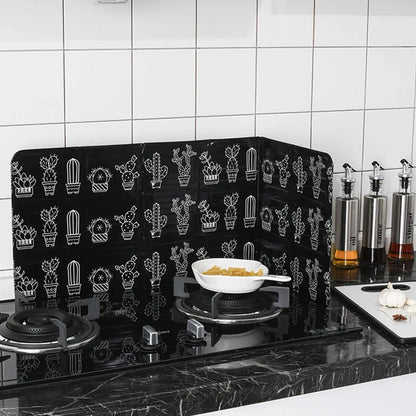 Nonstick 3 Sided Splatter Guard Splatter Guard for Frying Stove Top Metal Splatter Screens for Fine Mesh Oil Splash Guard