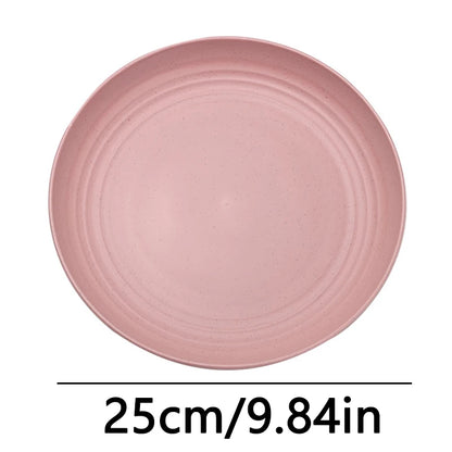 Fruit Plate, Round Salad Dessert Plate, Plastic Plate Can Be Used For Snacks, Nuts Can Be Stacked And Not Easily Broken