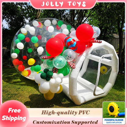 Aesthetic Clear Inflatable Balloon House Modern White Bubble House for Wedding Backdrop Baby Shower Party Event Decor