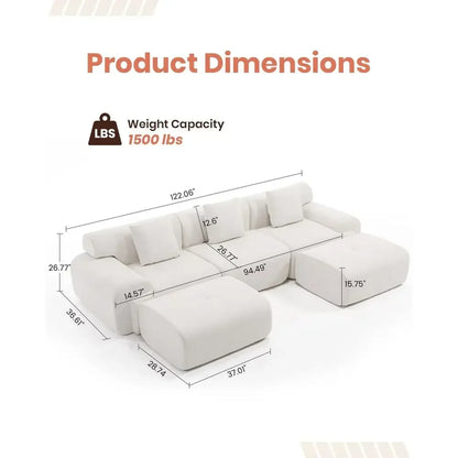 Compact Lounge Couch for Small Spaces: Ideal for Renters and Casual Living Rooms