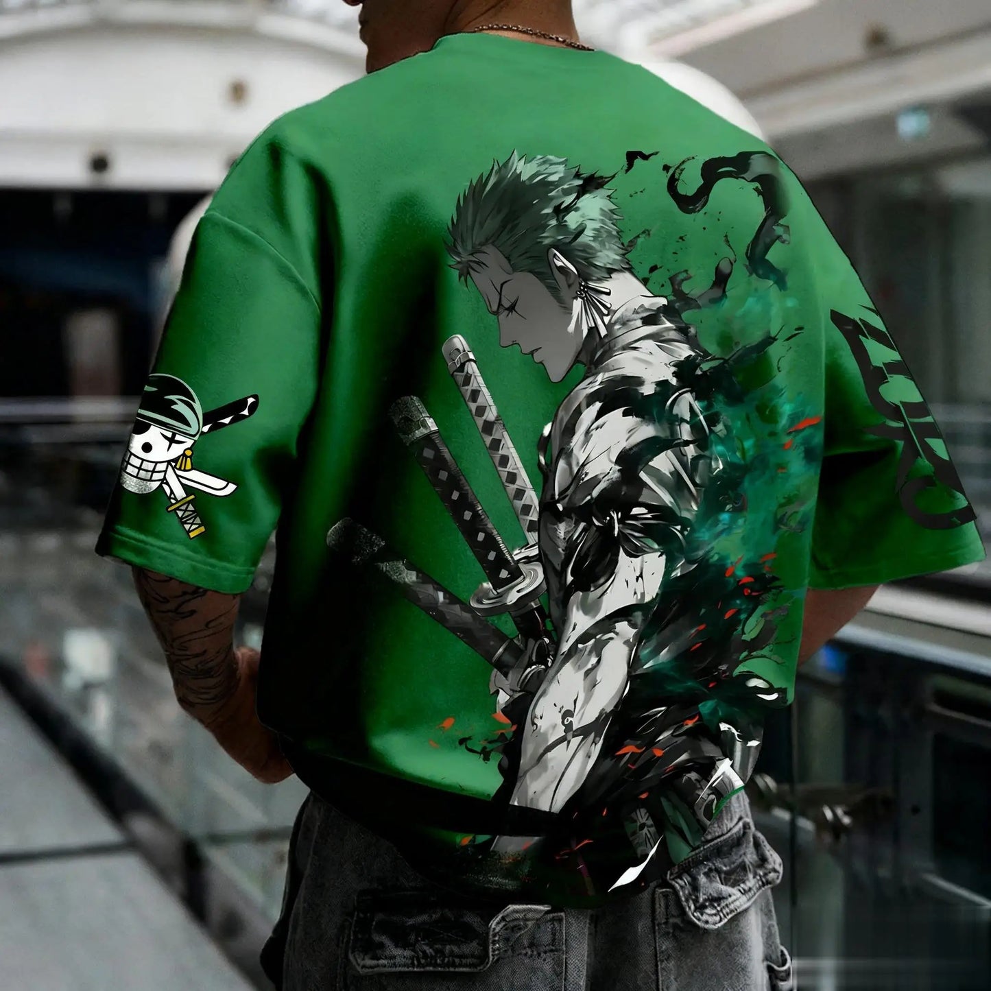 Summer Y2k Anime One Piece Zoro Graphic T-shirt Men Women Oversized Casual Short Sleeve Tees Tops Streetwear Fashion 2025 Unisex