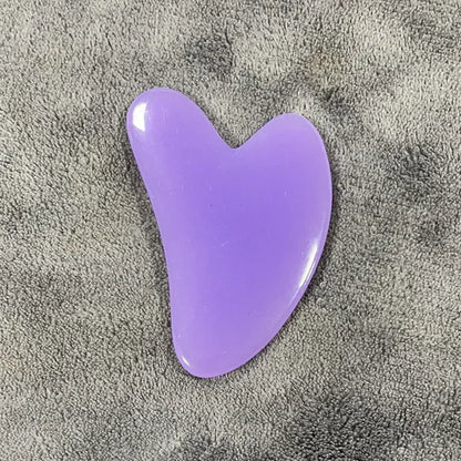 Heart Guasha Stone Face Rose Quartz Jade Massage Tool Chin Nose Lifting Firming Scraping Board Massage Facial Health Care Skin