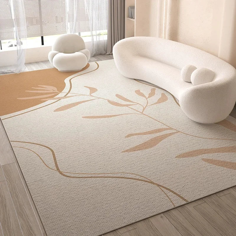 VIKAMA Simple And Light Luxury Living Room Carpet, Bedroom Anti-Slip And Anti-Stain Sofa, Coffee Table Carpet, Home Decoration