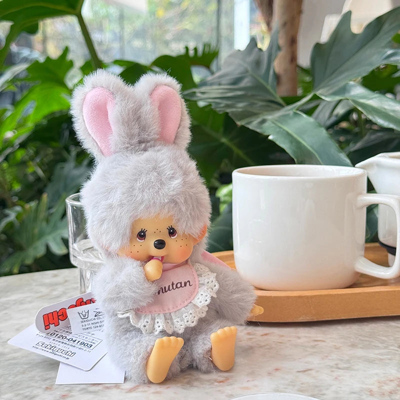 Monchhichi Plush Keychain Kawaii Monchichi Pendant Backpack Charms Cartoon Monchich Keyring Party Favor Gifts 키티 몬치치 モンチッチ