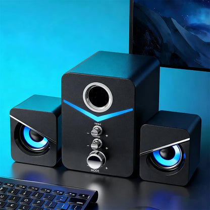 Bluetooth Speaker Home Theater Sound Bass System Mini Speakers Desktop Computer MP3 Player Audio for PC Phone Subwoofer Soundbar