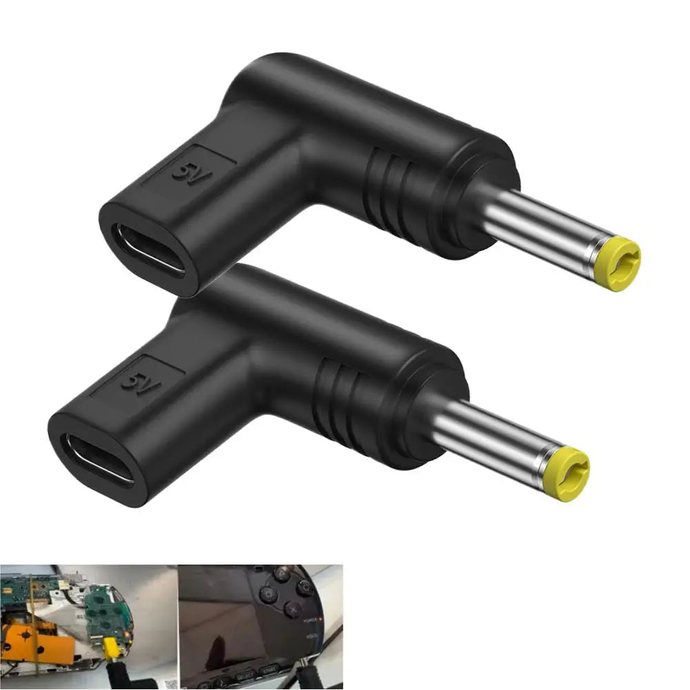 5V Type-C To DC Power Charging Conversion Plug Adapter For PSP 1000, 2000, 3000 Adapters Game DC Jack Plug Charging Adapter