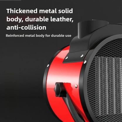 Portable Electric Space Heater with Overheat and Tip-Over Protection 2000W Adjustable Thermostat 2 Heat Settings + Fan Mode for