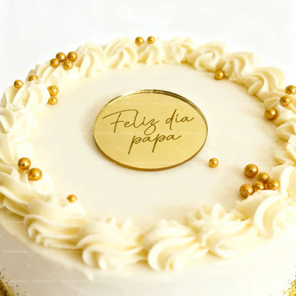 10pcs Gold Acrylic Best DAD Ever/LOVE YOU Dad Cake Toppers for Happy Father`s Day Birthday Party Cake Decorations