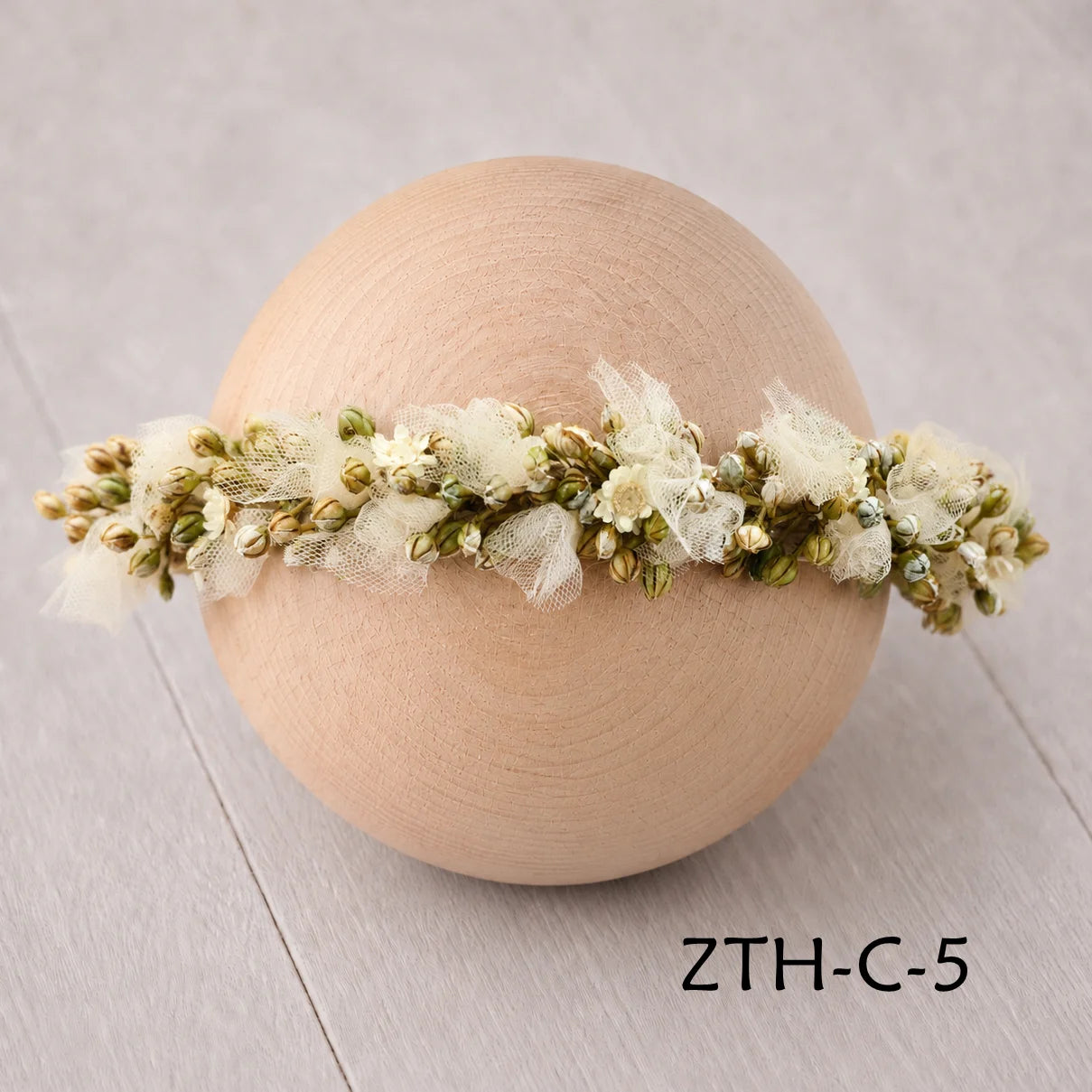 Floral Newborn Headbands for Photography Props Handmade Infant Girl Flower Wreath Baby Headband Newborn Photoshoot, Accessories