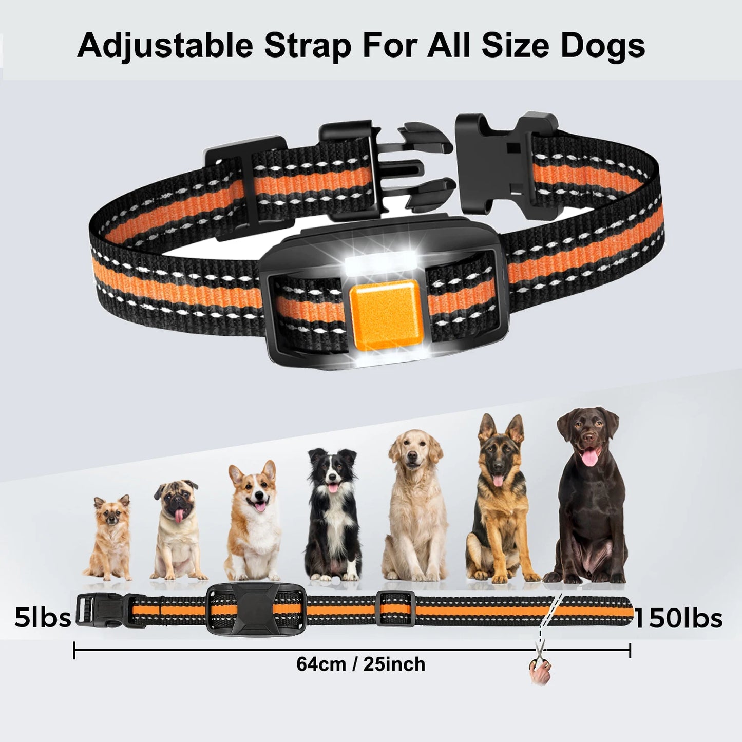 WXRPET 1640Ft Electric Dog Training Collar Remote Control Waterproof Pet BehaviorFor 5-120lbs Puppy With Shock Vibration