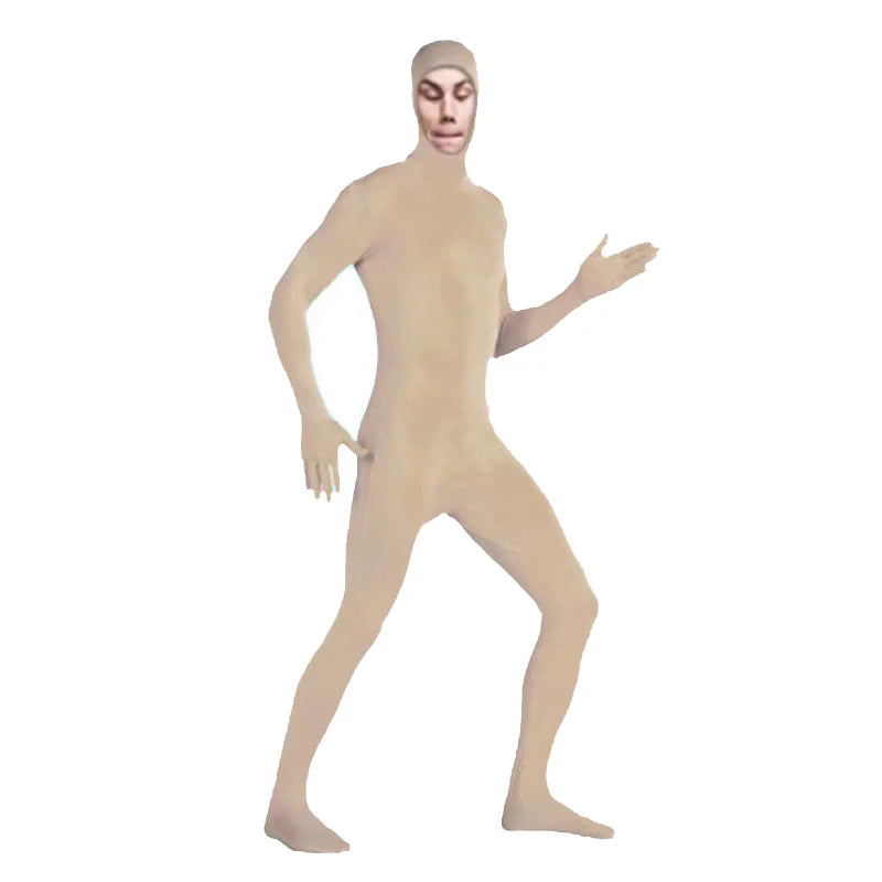 24 Zentai Invisible Jumpsuit Cosplay Costume Bodysuits Halloween Carnival Skin Tight Suit Spandex Stretch Disappearing Jumpsuit
