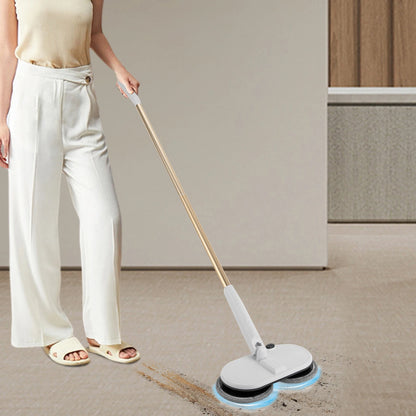 Cordless Electric Mop – 150Rpm Dual Rotation – 2000Mah Battery – 60Min Runtime – 30.31-43.31" Adjustable – Foot Switch – Low Noise 65Db – 4 Pads – for Tile Wood Marble Floor