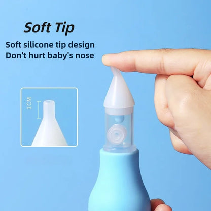 Silicone Nasal Aspirator for Baby Suction Pump Nose Cleaner Children Kids Soothing Nose Cleaning Device Nasal Cleaning Tools