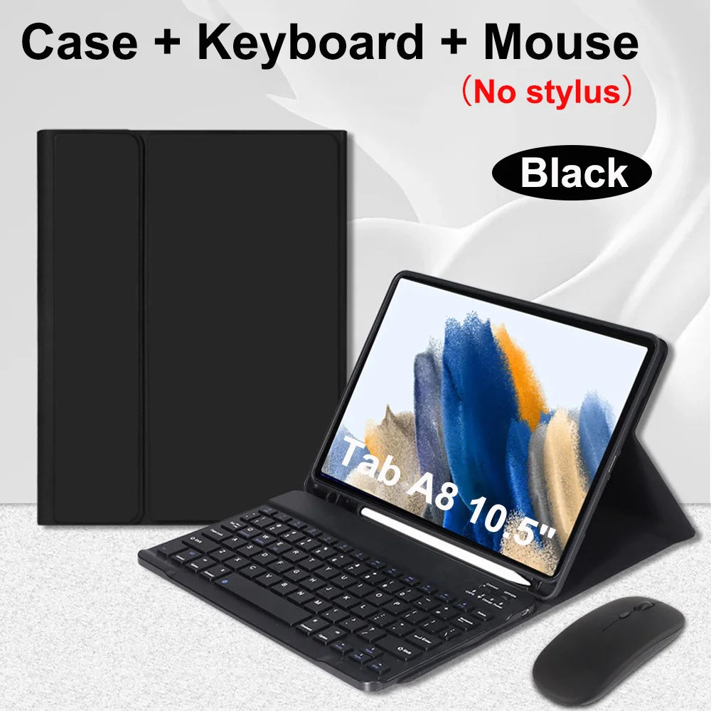Case for Samsung Galaxy Tab A8 10.5 Inch,Wireless Bluetooth keyboard cover for Tab A8 10.5 Inch,Samsung Smart Stand Cover