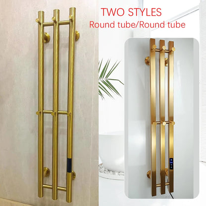 OXG Electric Heated Towel Rack Wall Mounted Bathroom Towel Warmer Dryer Heater 3 Bars Timer Touch Control WiFi Energy Saving