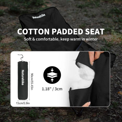 Naturehike Sea Star Recliner Outdoor Folding High Back Moon Chair 2-Position Adjustable Portable Camping Chair for Relaxing Foldable Leisure Travel Furniture Picnic