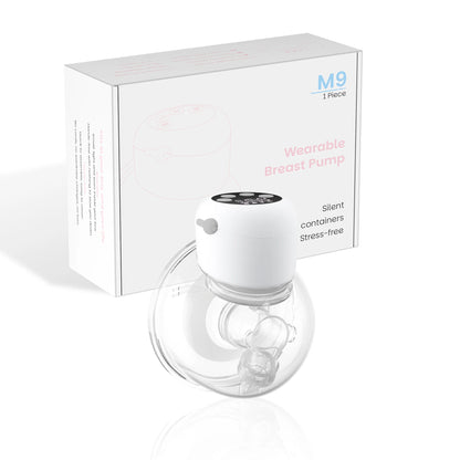 Electric Wearable Breast Pump - 4 Modes 9 Levels, Ultra-Quiet BPA-Free Hands-Free Portable 24mm Flange for  Breastfeeding