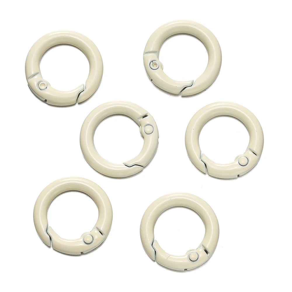 Colorful O-Ring Spring Clasp Clips — Zinc Alloy Carabiner Connectors