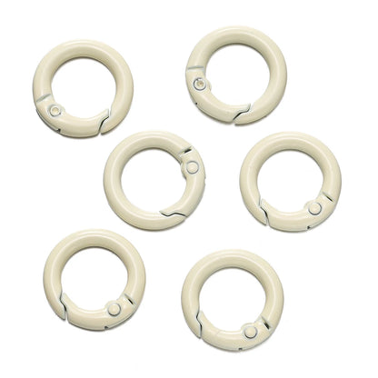 Colorful O-Ring Spring Clasp Clips — Zinc Alloy Carabiner Connectors