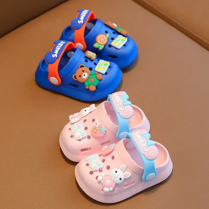 2026 Summer Baby Girl Sandals Cute Cartoon Slippers Newborn Infant Indoor Bath Anti-slip Shoes Baby Boy Beach Sandals