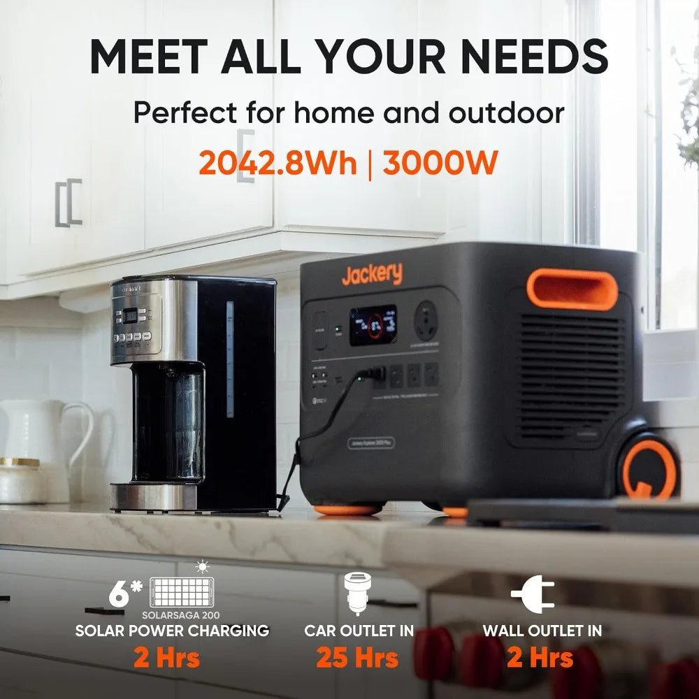 Portable Power Station Explorer 2000 Plus, 2042Wh Solar Generator, Compatible with Solar Panel for Outdoor RV, Custom