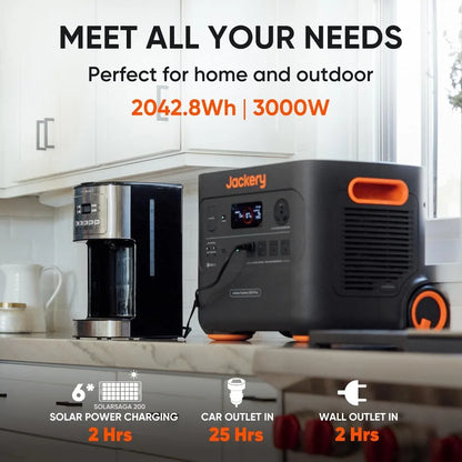 Portable Power Station Explorer 2000 Plus, 2042Wh Solar Generator, Compatible with Solar Panel for Outdoor RV, Custom