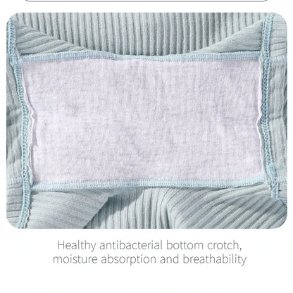 Female Lingerie Plus Size Boxer Briefs Women's Cotton Antibacterial High Waist Ladies'Boxer Briefs Flush Legs Flat Footed Shorts