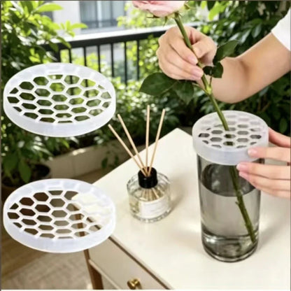 Silicone Diy Arrangement Holder Vase Grid Insert Reuseable Flower Arrangements Supplies Arrangement Holder Plant Straw Fixation