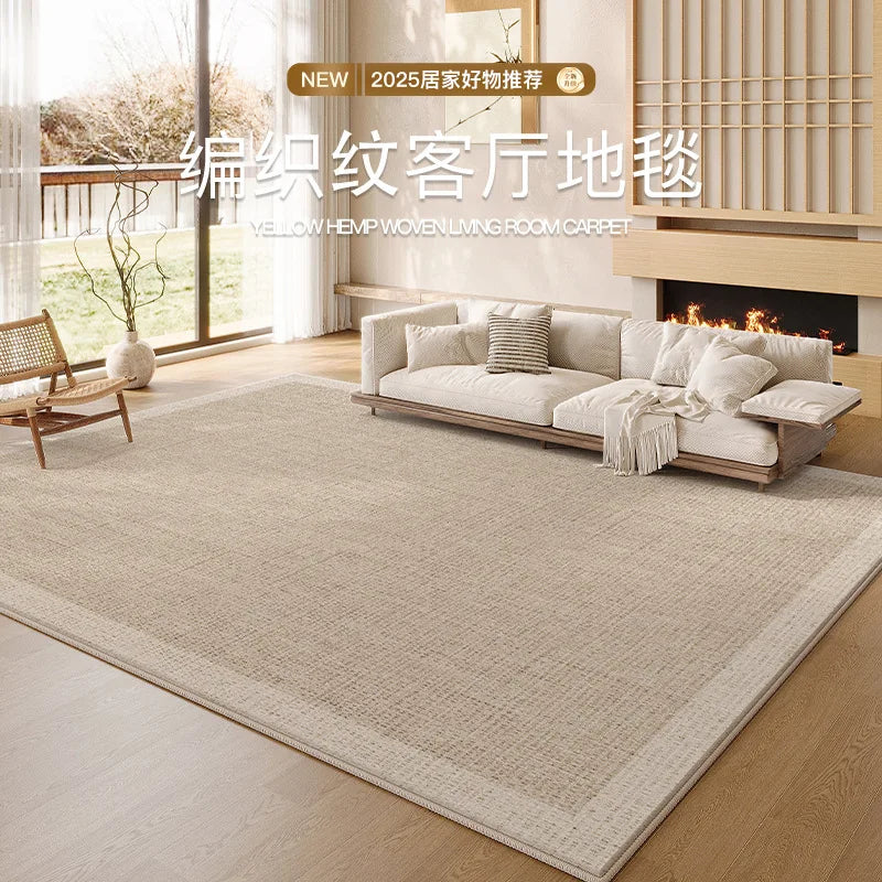 Extra Large Wabi Sabi Chenille Rug - Stain-Resistant Easy Care Washable Modern Carpet for Living Room Bedroom Sofa Floor Mat