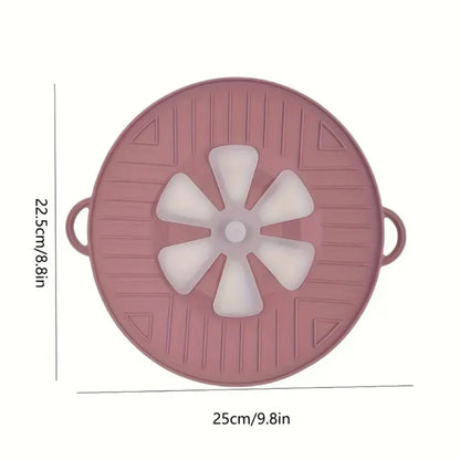 Boiling Protection Cover - High Temperature Resistant Silicone, Microwave Splash Cover, Vent Design, Detachable, Easy to Clean