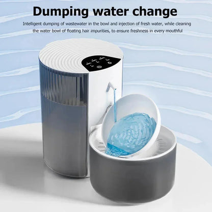 3L Large Capacity Pet Smart Water Dispenser With Filtration And Waste Separation Pour-Type Automatic Cat Small Dog Water Feeder