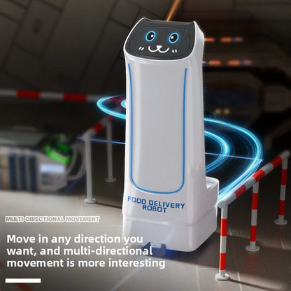 Children's food delivery robot remote control car toys boys and girls induction automatic intelligent transportation snacks