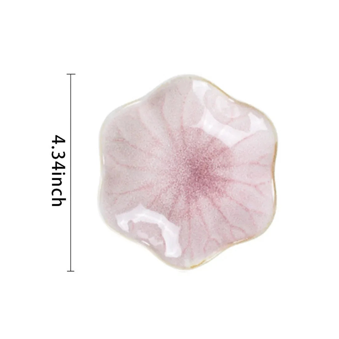 Creative and Minimalist Style Jewelry Tray Home Snack Dish Flavor Dish Ceramic Lotus Decoration Plate and Decorative Display