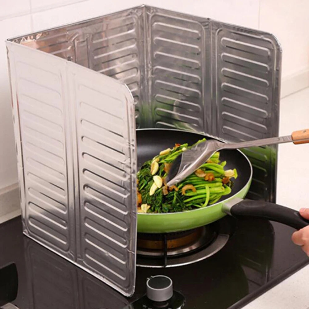 1pc Kitchen Oil Splash Guard Anti-oil Screen Removable Oil-Proof Splash Guard Kitchenware Home Kitchen Cleaning Accessories