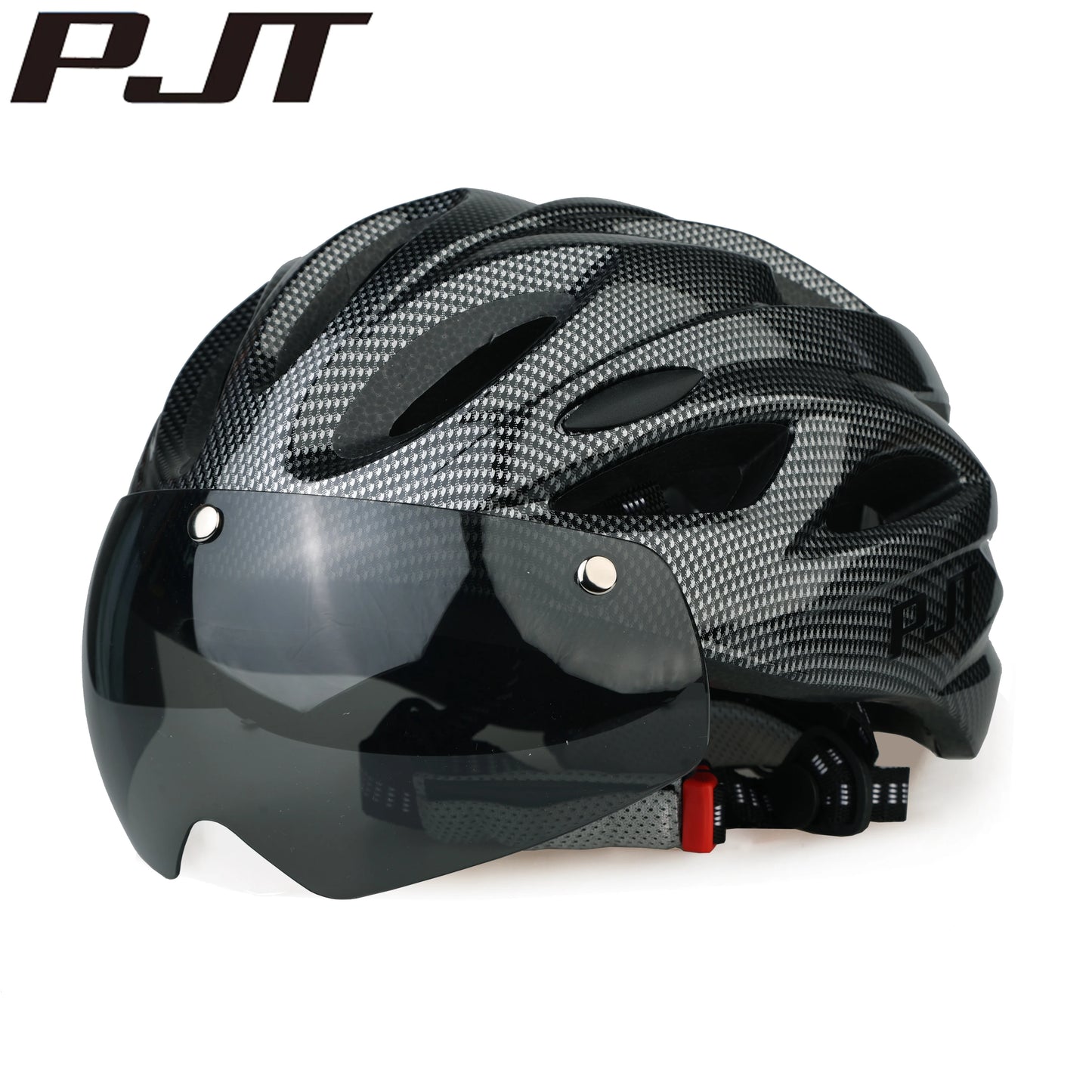 PJT Ultra-Light Magnetic Goggles Bicycle Helmet Lightweight PC Shell & EPS Foam Construction Cycling Helmet MTB Bike Helmet
