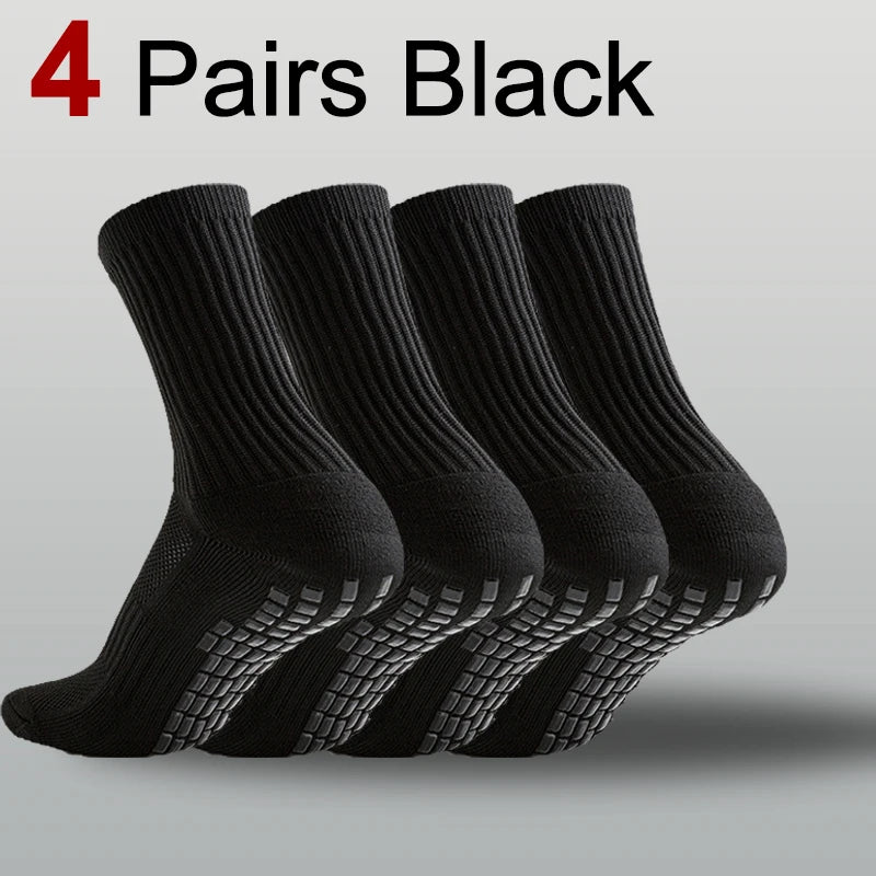 1/4/10 Pairs Neutral Anti Slip Football Socks Spring Summer Absorbing Sweat Breathable Basketball Running Leisure Sports Socks