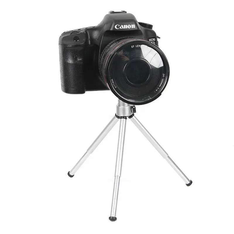 Mini Flexible Tripod 2 Section Stand Holder for Projector Camera Aluminum Alloy Desktop Tripod for Mobile Phone