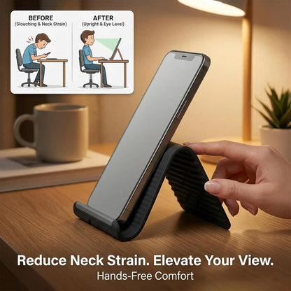 Flexible Foldable Silicone Phone Holder Portable Adjustable Multi-Angle Desktop Stand For iPhone iPad Laptop Tablet Home Office