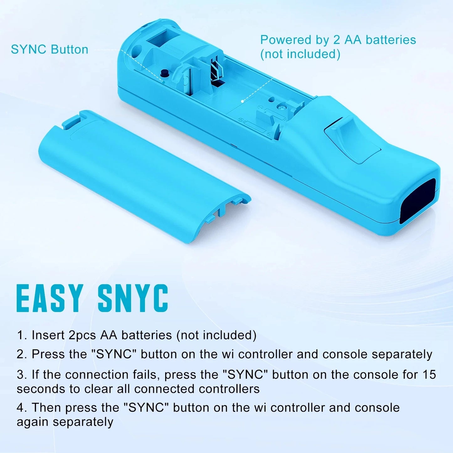 Controller for Nintendo Wii, Wii Remote with Silicone Case and Strap Compatible with Nintendo Wii/Wii U/Wii Mini with Motion