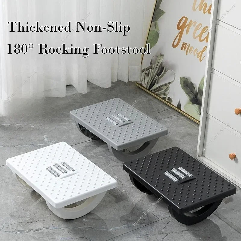 1PC Portability Foot Rest Under Desk Footrest Ergonomic Foot Stool Rocker Balance Board Comfortable Foot Stool for Home Office