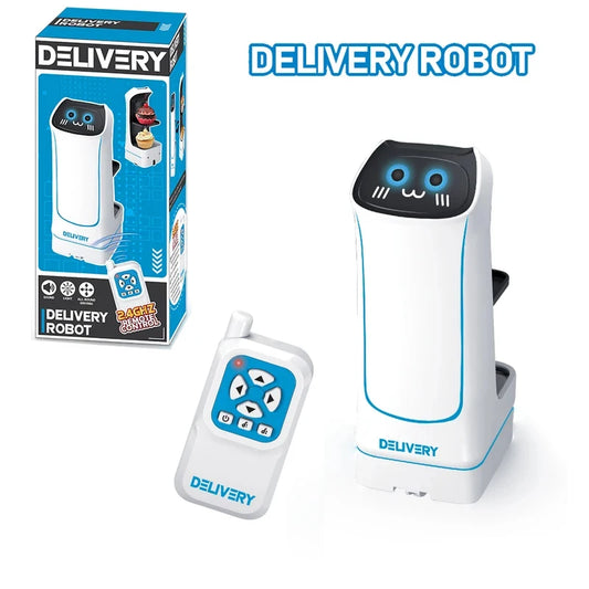 2.4GHz Remote Control Food Delivery Robot Toy, Remote Control Toy Robot With Light And Music, Children's Birthday Gift