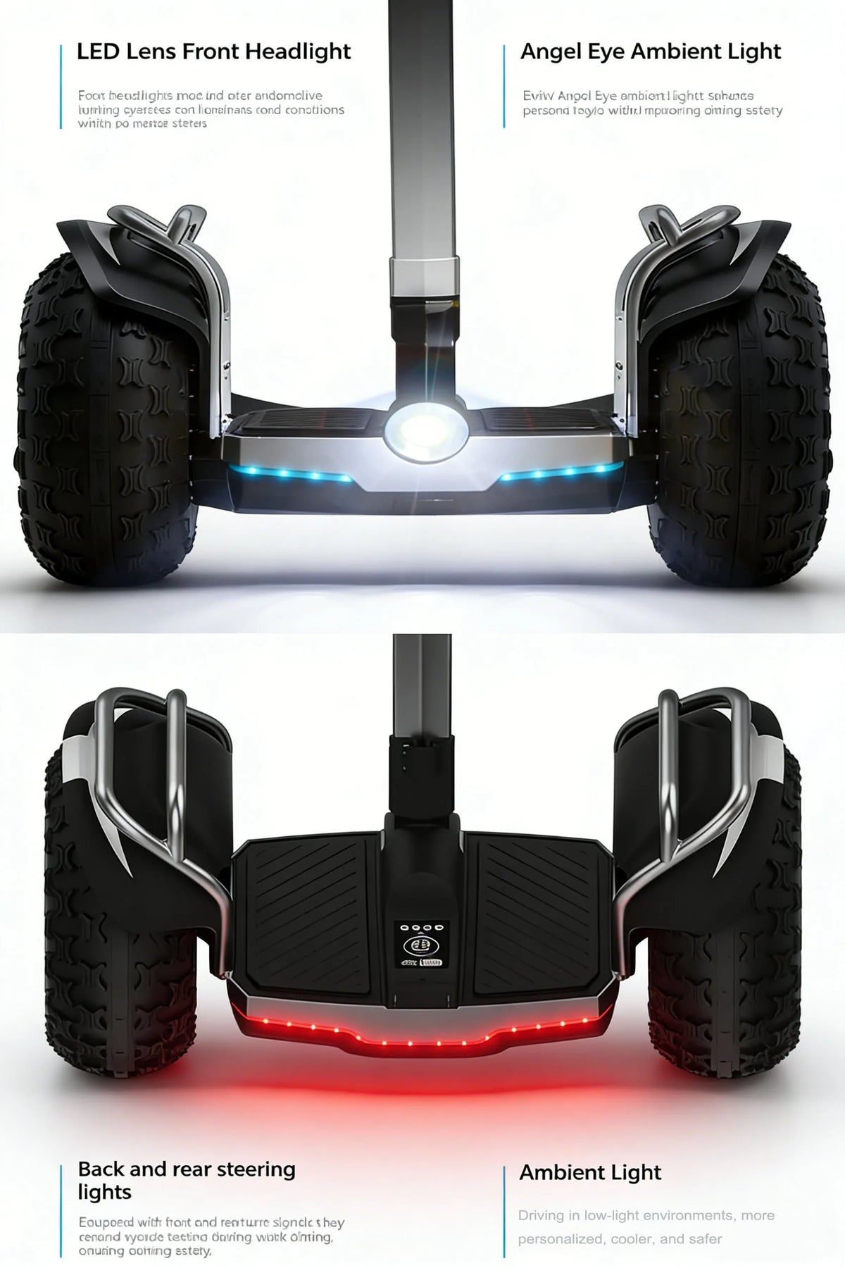 In Stock Powerful Dual Motor 1500W*2 Self-Balancing Scooter 67.2V/15.6Ah 20 Inch Offroad Hoverboard 50Mile 12.5MPH For Adults