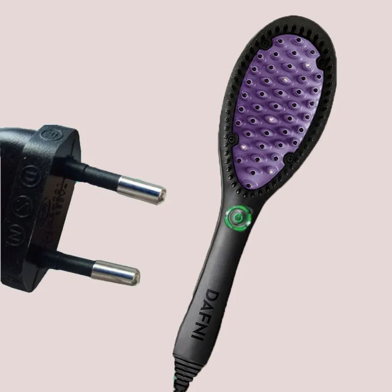 Electric Ceramic Anti-Scald Hair Brush Straightener Comb PTC Fast Heating Straight Hair Straightening Curling Brushes