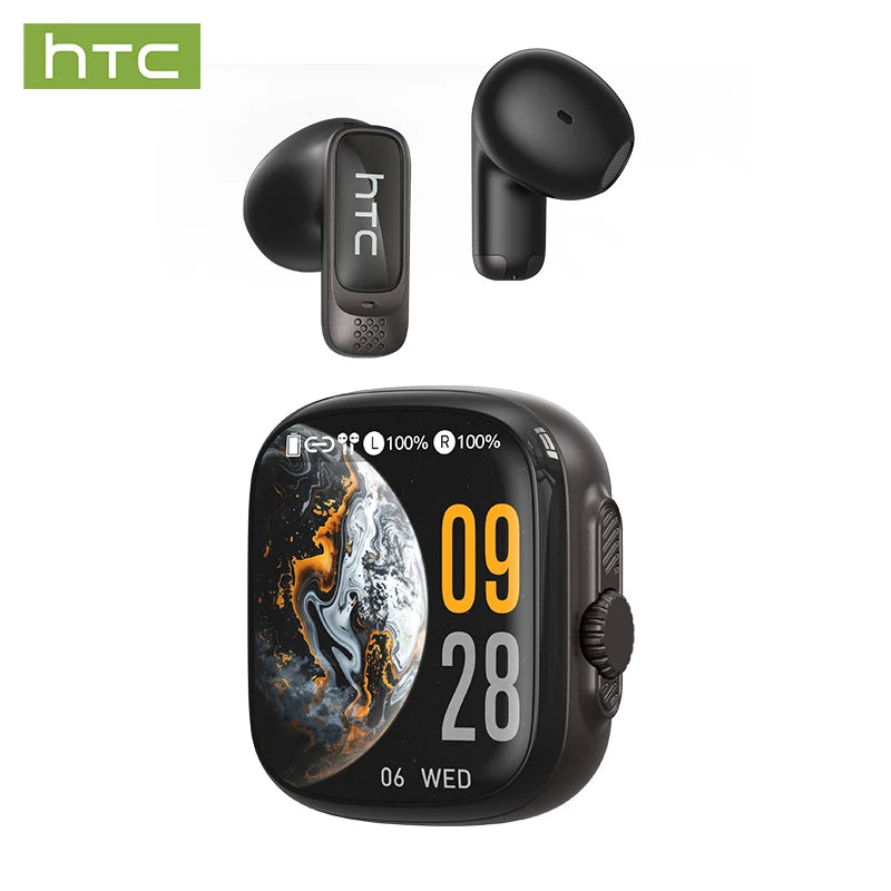 Bluetooth Earphones HTC NE72 AI Translation Auriculares Traductor Deidioma 2026, Sports Comfort Fit Earbuds with Surround Sound